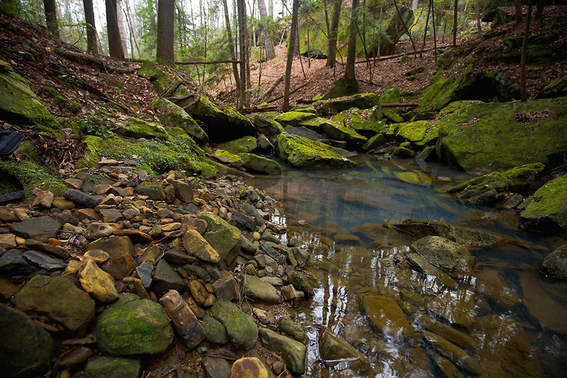 rocks
          downstream from holmes chapel falls