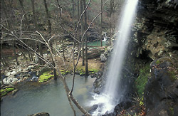 falls at the landing