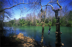 blue hole on little
              river